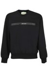 Aries Logo-print Sweatshirt In Blk Black