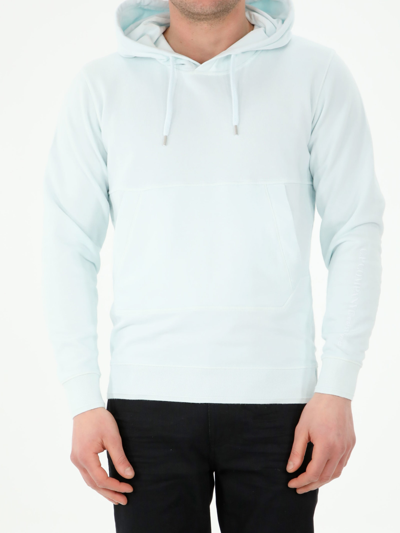 C.P. COMPANY LIGHT-BLUE HOODIE