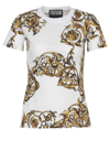 Versace Jeans Couture "regalia Baroque" T-shirt In White+gold