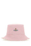 VIVIENNE WESTWOOD EMBROIDERED POLYESTER PATSY HAT CHECKED VIVIENNE WESTWOOD DONNA S