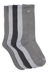 Calvin Klein Basic Sport Athletic Socks In Grey Mix