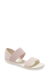 Camper 'right Nina' Sandal In Pastel Pink Leather