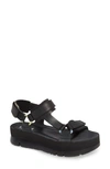 Camper Oruga Up Platform Sport Sandal In Black