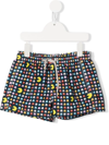 Mc2 Saint Barth Pacman Pattern Swimming Shorts In Blue