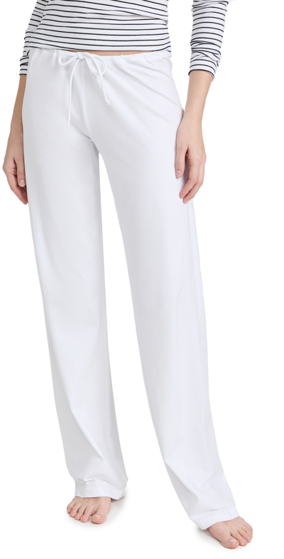 La Perla Souple Lounge Trousers In Bianco