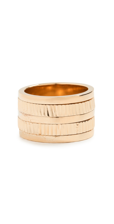 Soko Meta Spinner Ring In Gold