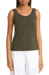 EILEEN FISHER SLIM FIT SCOOP NECK TANK