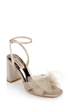 Badgley Mischka Tess Ankle Strap Sandal In Pearl Nude