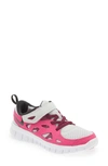 Nike Kids' Free Run 2 Sneaker In Platinum/ Pink Prime/ Sangria