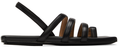 Marsèll Black Tavola Sandals In 666 Black