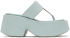 Marsèll Blue Zeppo Sandals In 901 Glass
