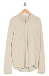 Threads 4 Thought Mika Pique Button-down Shirt In Heather Truffle