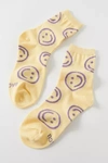 Baggu Happy Crew Sock In Yellow Multi