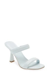 Michael Michael Kors Clara Leather High-heel Mules In Soft Sky