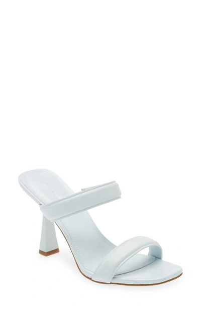 Michael Michael Kors Clara Leather High-heel Mules In Soft Sky