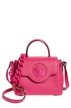 Versace La Medusa Small Handbag In Cerise-oro