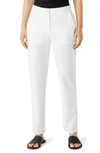 Eileen Fisher High-waist Cropped Pants In White