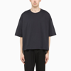 Studio Nicholson Crew Neck Oversized T-shirt In Blue