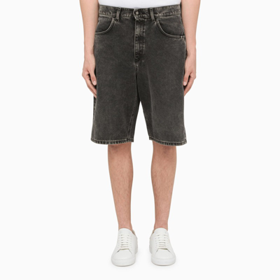 Amish Black Denim Shorts