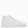 Saint Laurent Court Classic Sl/39 High-top Leather Sneakers In White