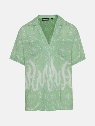 Vision Of Super Green Viscose Bandana Shirt