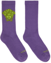 Versace Medusa Athletic Socks In Orchid Citron