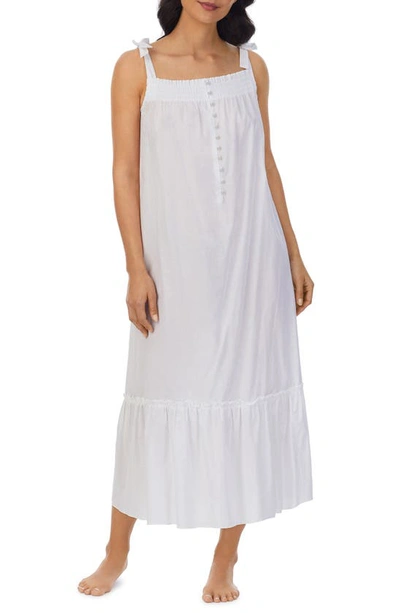 Eileen West Ballet Sleeveless Nightgown In White