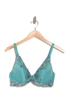 Wacoal Embrace Lace Plunge T-shirt Bra In Bristol Blue Multi