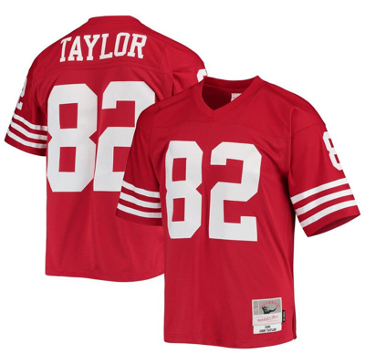 Mitchell & Ness John Taylor Scarlet San Francisco 49ers Legacy Replica Jersey