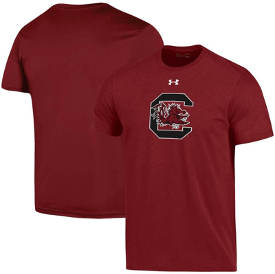 Under Armour Men's  Garnet South Carolina Gamecocks School Logo Cotton T-shirt