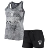 Concepts Sport Women's  Charcoal Brooklyn Nets Billboard Racerback Tank Top And Shorts Sleep Set In Charcoal