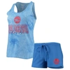 Concepts Sport Women's  Royal Philadelphia 76ers Billboard Racerback Tank Top And Shorts Sleep Set In Royal