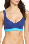 Natori Dynamic Contour Underwire Sports Bra In Rich Navy/ Malibu Blue