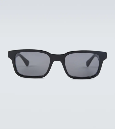 Bottega Veneta Acetate Sunglasses In Black-black-grey