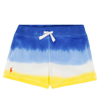 Polo Ralph Lauren Tie-dye Cotton Shorts In Blue Dip Dye