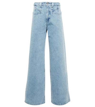 Isabel Marant Wide Ice Blue Jeans Women