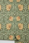 Morris & Co. Pimpernel Wallpaper By  In Green Size Swatch