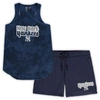 Concepts Sport Women's  Navy New York Yankees Plus Size Cloud Tank Top And Shorts Sleep Set In Navy
