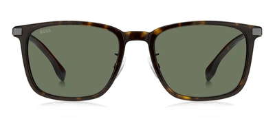 Hugo Boss Boss Boss 1406/f/sk Qt 0086 Square Sunglasses In Green