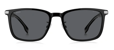 Hugo Boss Boss Boss 1406/f/sk M9 0807 Square Polarized Sunglasses In Grey