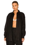Aexae Linen Shirt In Black
