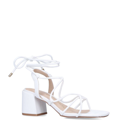 Kg Kurt Geiger Roma Strappy Vegan-leather Heeled Sandals In White