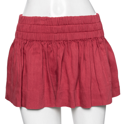 Pre-owned Isabel Marant Étoile Red Linen Blend Shorts S