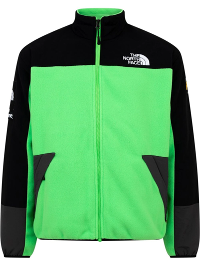 Supreme X Tnf Rtg Fleece Jacket In Green