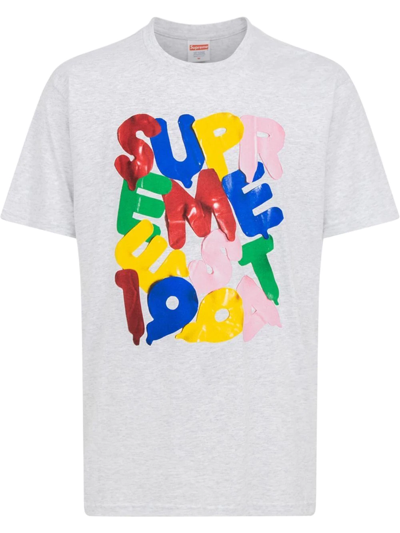 Supreme Balloons Print T-shirt In Grey