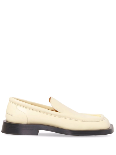 Proenza Schouler Women's Square-toe Leather Loafers In Neutral,black