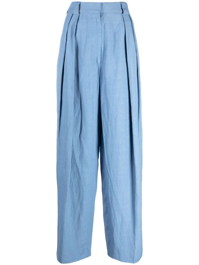 Stella Mccartney High-waist Tailored Trousers In Blue