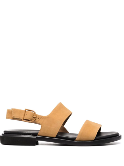 Camper Edy Double Strap Sandals In Brown