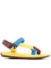 Camper Match Touch-strap Sandals In Multi - Yellow