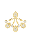 Boucheron Yellow Gold Serpent Boheme Stud Earring With Diamond Extra-small Motif, Single In Gold